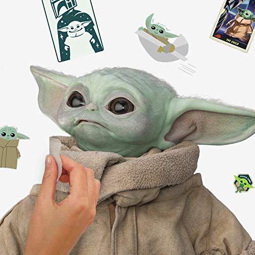 RMK4477SCS The Mandalorian Baby Yoda Grogu Peel and Stick Wall Decals