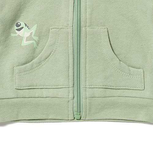 The Child Infant Fleece Zip Up Hoodie The Mandalorian, Green, 18 Months