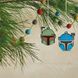 Mini Mandalorian Christmas Tree Topper & Ornaments Set - 5 Pieces