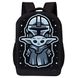 18 INCH AIR MESH PADDED BACKPACK - BLACK MANDALORIAN (Mando Child Blue), Mandalorian