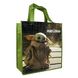 Baby Yoda Tote Bags - 3 Pc Set, Mandalorian Reusable, Large, with Stickers