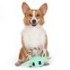 GROGU Rope Ring with Plush Head Dog Toy, 7 Inch