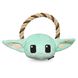 GROGU Rope Ring with Plush Head Dog Toy, 7 Inch