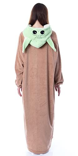 Grogu Costume Adult Wearable Blanket Poncho Robe - Men Women, Size L/XL, The Mandalorian