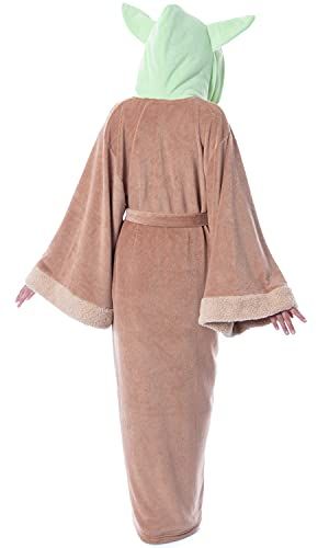 Grogu Costume Adult Robe, Hooded Bathrobe, 2XL/3XL