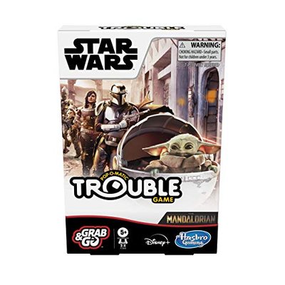 Trouble Board Game - The Mandalorian Edition for Kids (Grab and Go Travel)