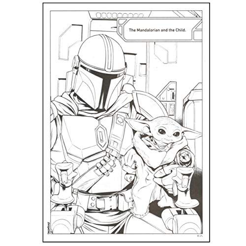 Star War Mandalorian & Baby Yoda Coloring & Activity Book Set x2