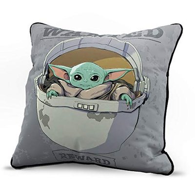 Wanted Reward Decorative Pillow Cover The Mandalorian, Baby Yoda Grogu