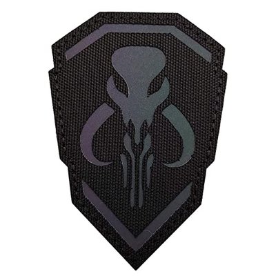 IR Infrared Bounty Hunter Reflective Patch, Tactical Military, Mandalorian