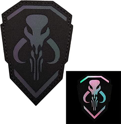 IR Infrared Bounty Hunter Reflective Patch, Tactical Military, Mandalorian