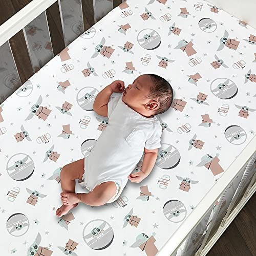 The Child/Baby Yoda/Grogu Fitted Crib Sheet