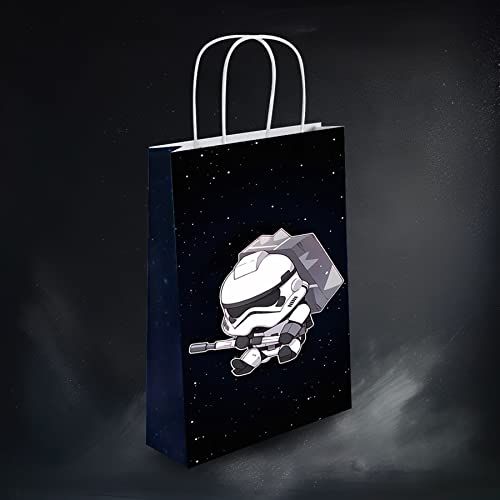 16 Pcs Star Classic Wars Theme Birthday Party Mandalorian Decorations Gift Bags - for Star Classic Wars Goodie Bags Party Supplies