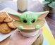 The Mandalorian The Child Grogu Baby Yoda Hiding and Peeking Sculpted 3D Hand Painted Ceramic Snack Jar (Small)