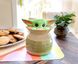 The Mandalorian The Child Grogu Baby Yoda Hiding and Peeking Sculpted 3D Hand Painted Ceramic Snack Jar (Small)