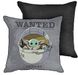 Wanted Reward Decorative Pillow Cover The Mandalorian, Baby Yoda Grogu