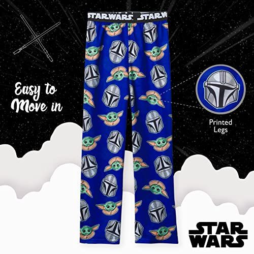 Boys Pajama Bottom Pants The Mandalorian, Star Child, Large US