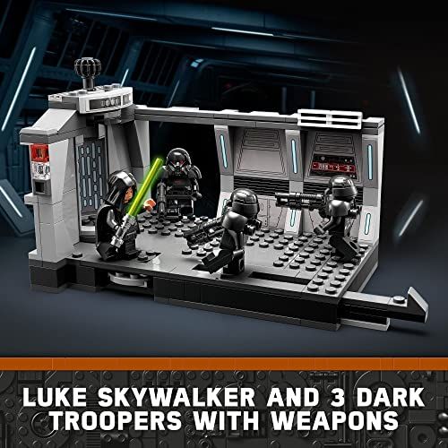 Mandalorian Dark Trooper Attack Building Set 75324 with Luke Skywalker Minifigure