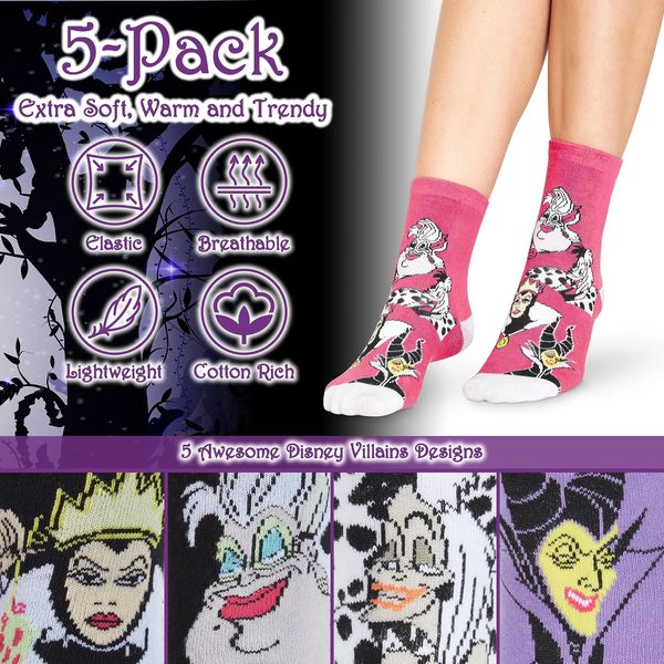 Stitch Socks Women The Mandalorian, Calf Length, Purple/Pink Villians