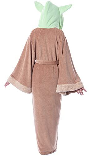 Grogu Costume Adult Robe, Hooded Bathrobe, Men Women L/XL