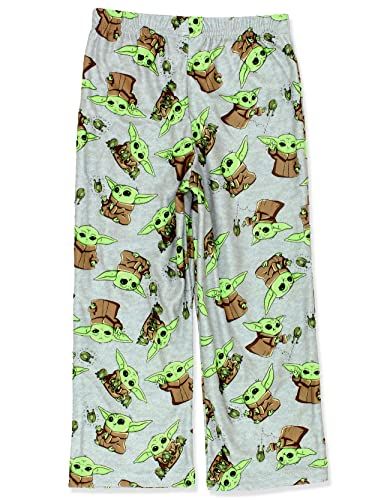 The Mandalorian Baby Yoda Lounge Pajama Pants Big Kid's Size 10-12 Gray