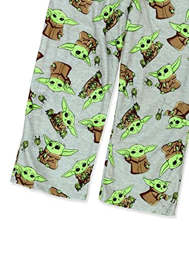 The Mandalorian Baby Yoda Lounge Pajama Pants Big Kid's Size 10-12 Gray