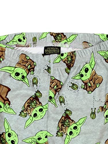 The Mandalorian Baby Yoda Lounge Pajama Pants Big Kid's Size 10-12 Gray