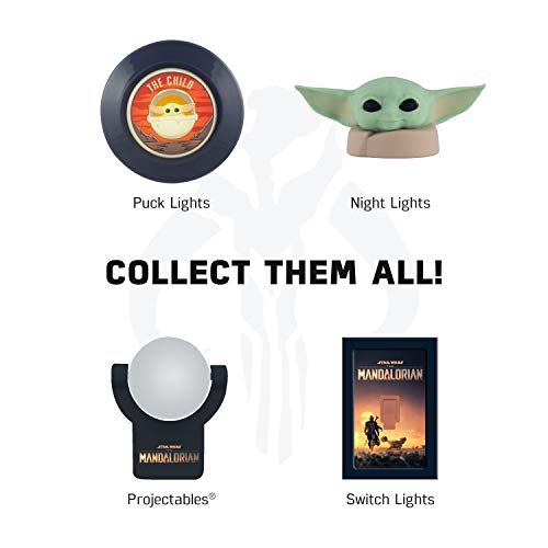 Baby Yoda LED Night Light - Plugin, Dusk to Dawn Sensor, UL-Certified, Mandalorian Themed