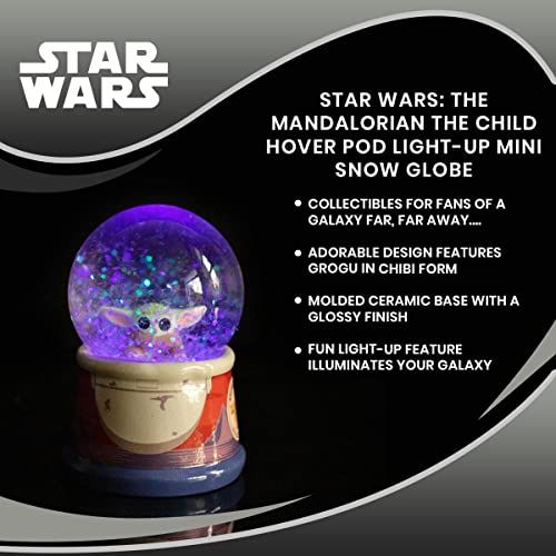 Mandalorian The Child Egg Pod Snow Globe - 55mm Light Up