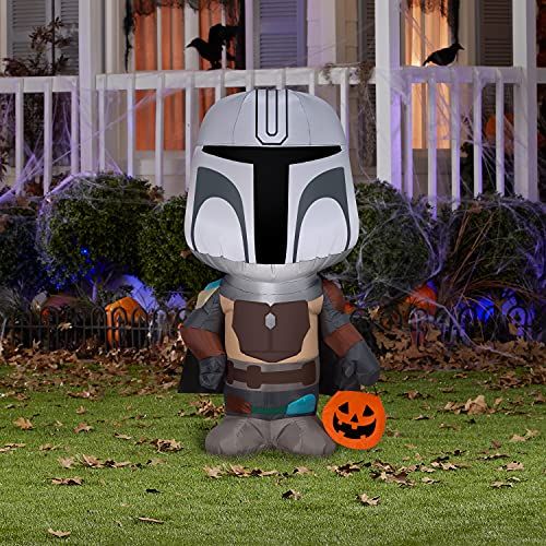 3.5 ft Tall Airblown Halloween Decoration - The Mandalorian Star Wars