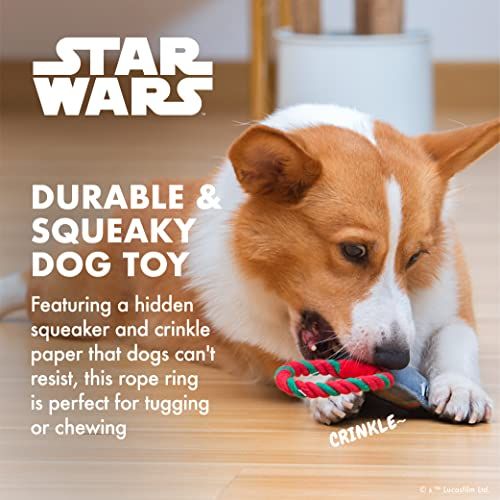 GROGU Cradle Ornament Flattie Plush Dog Toy