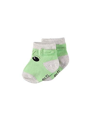 Baby Boys Mandalorian 3-Pack Booties Baby Yoda Socks, 0-12 Months