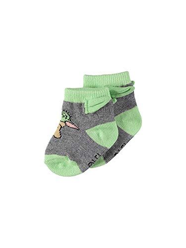 Baby Boys Mandalorian 3-Pack Booties Baby Yoda Socks, 0-12 Months