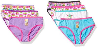 Girls' Cotton Underwear Baby Yoda Mandalorian, 7-Pack and 10-Pack, Sizes 4, 6, 8