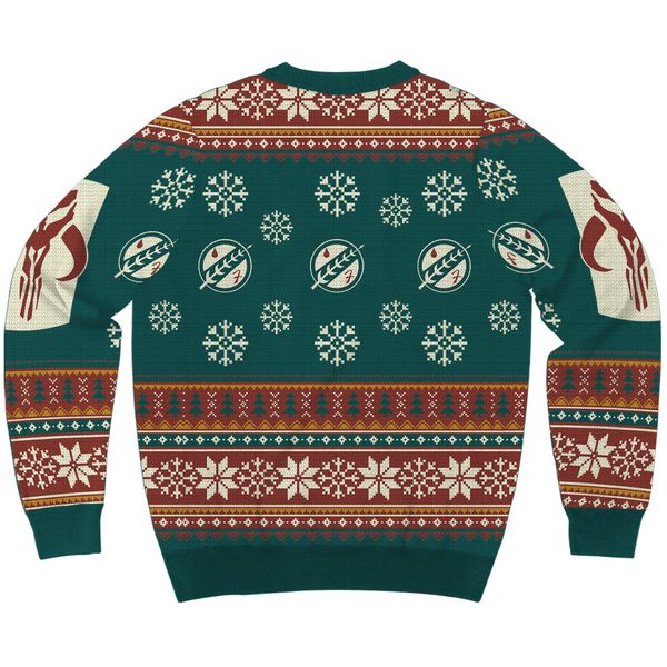 Boba Fett Winter Holiday Sweater, Medium, Green
