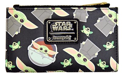 Baby Yoda All Over Print Faux Leather Wallet