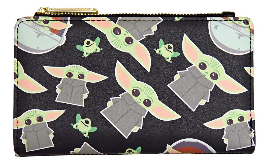 Baby Yoda All Over Print Faux Leather Wallet