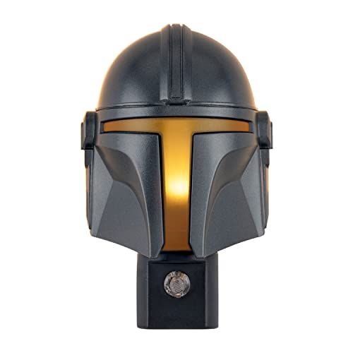 Helmet LED Night Light The Mandalorian, Plugin, Light-Sensing