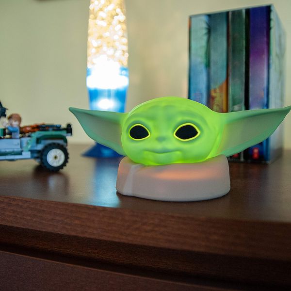 LED Squishy Night Light Baby Yoda, Silicone, Battery/USB, The Mandalorian Grogu, Collector's Edition