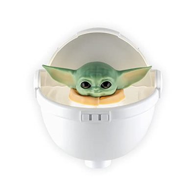 Baby Yoda Floating Carrier LED Night Light - Dusk-to-Dawn Sensor, UL Certified