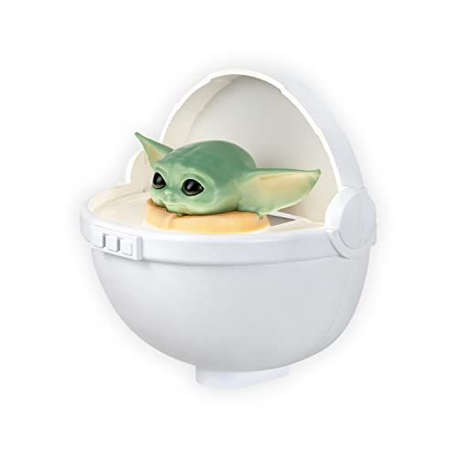 Baby Yoda Floating Carrier LED Night Light - Dusk-to-Dawn Sensor, UL Certified