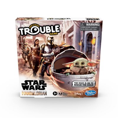 Trouble: The Mandalorian Edition Board Game for Kids Ages 5 and Up - Multicolor