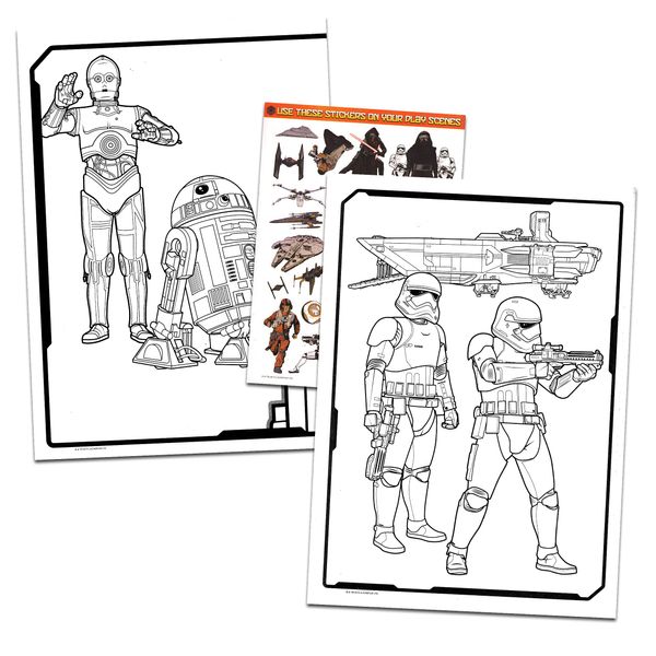 Coloring Books for Kids Bundle, 5 Mandalorian Books with Activities, Stickers, Posters