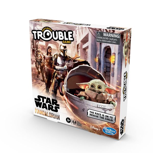 Trouble: The Mandalorian Edition Board Game for Kids Ages 5 and Up - Multicolor