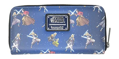 Ahsoka Tano and Grogu Allover Print Zip Around Wallet - Disney