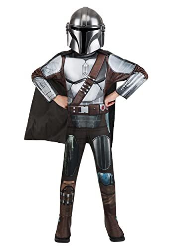 Deluxe Mandalorian Costume - Boys' Halloween Costume, Officially Licensed Medium