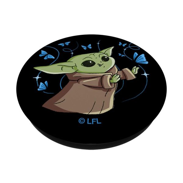 The Mandalorian The Child with Blue Butterflies PopSockets Standard PopGrip