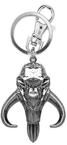 The Mandalorian Mudhorn Skull Pewter Key Ring