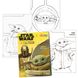 Coloring Book Set Mandalorian Bundle, Includes Baby Yoda Stickers, Door Hanger