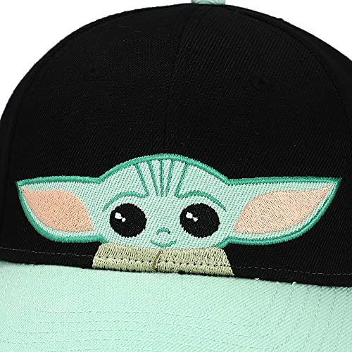 Star Wars The Mandalorian Chibi Grogu Black Trucker Hat