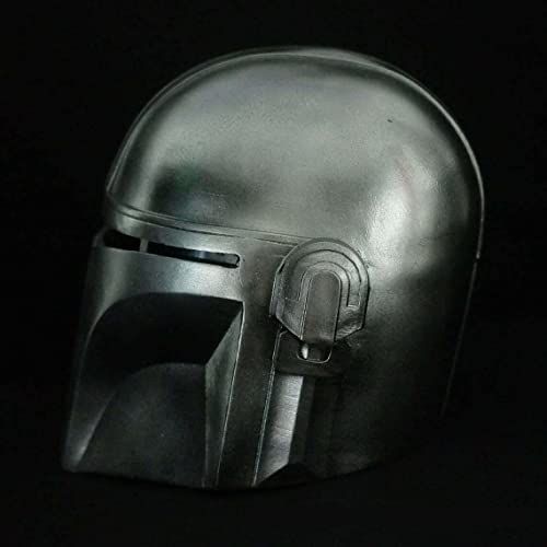 Steel Mandalorian Helmet - Halloween Costume Armor Helmet for RolePlay